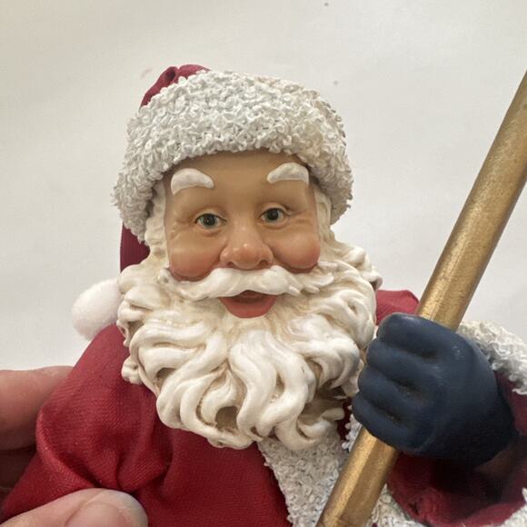 Vtg Possible Dreams Clothtique 2001 God Bless America Patriotic Santa 713509 - Picture 7 of 12